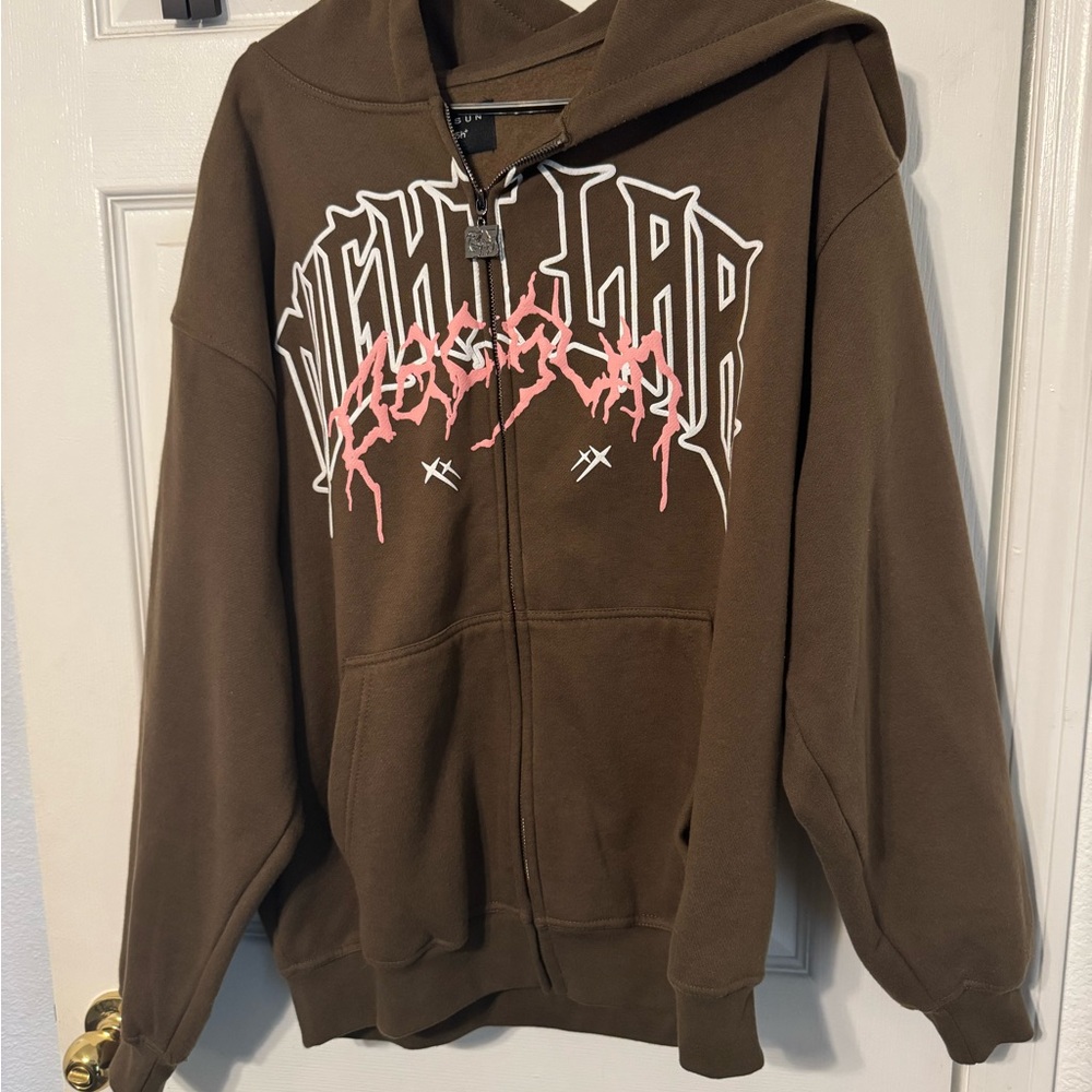 PacSun Brown Graphic Hoodie